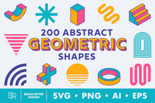 Load image into Gallery viewer, 200 Geometric Abstract Shapes - Brian Ritter Design
