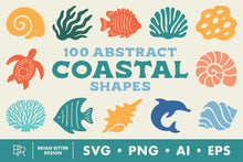 Load image into Gallery viewer, 100 Abstract Coastal Shapes