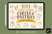 Load image into Gallery viewer, Coffee & Pastries Stamp Brushes