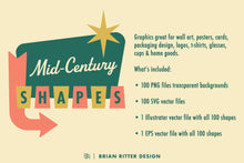 Load image into Gallery viewer, 100 Mid-Century Shapes - Brian Ritter Design
