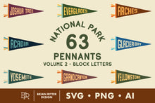 Load image into Gallery viewer, National Park Pennants - Vol. 2