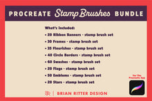 Load image into Gallery viewer, Procreate Stamp Brushes Bundle - Brian Ritter Design
