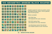 Load image into Gallery viewer, 100 Geometric Breeze Block Shapes