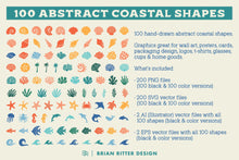 Load image into Gallery viewer, 100 Abstract Coastal Shapes