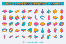 Load image into Gallery viewer, 200 Geometric Abstract Shapes - Brian Ritter Design