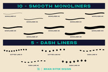 Load image into Gallery viewer, Ink Vibe Procreate Brushes - Brian Ritter Design