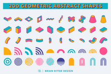 Load image into Gallery viewer, 200 Geometric Abstract Shapes - Brian Ritter Design