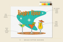 Load image into Gallery viewer, Mid-Century Retro Toolkit for Procreate - Brian Ritter Design