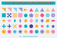 Load image into Gallery viewer, 200 Geometric Abstract Shapes - Brian Ritter Design