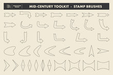 Load image into Gallery viewer, Mid-Century Retro Toolkit for Procreate - Brian Ritter Design