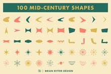 Load image into Gallery viewer, 100 Mid-Century Shapes - Brian Ritter Design