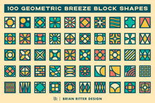 Load image into Gallery viewer, 100 Geometric Breeze Block Shapes