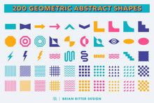 Load image into Gallery viewer, 200 Geometric Abstract Shapes - Brian Ritter Design