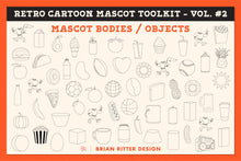 Load image into Gallery viewer, Retro Cartoon Mascot Toolkit - Vol. 2 - Brian Ritter Design