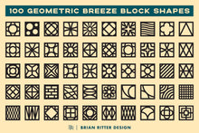 Load image into Gallery viewer, 100 Geometric Breeze Block Shapes