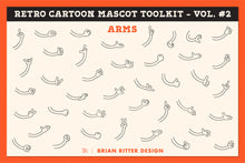 Load image into Gallery viewer, Retro Cartoon Mascot Toolkit - Vol. 2 - Brian Ritter Design
