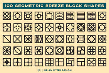 Load image into Gallery viewer, 100 Geometric Breeze Block Shapes