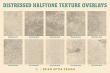 Load image into Gallery viewer, Distressed Halftone Texture Overlays