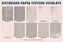 Load image into Gallery viewer, Distressed Paper Texture Overlays