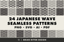 Load image into Gallery viewer, 24 Japanese Wave Patterns