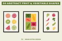 Load image into Gallery viewer, Abstract Fruit & Vegetable Shapes - Brian Ritter Design