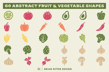 Load image into Gallery viewer, Abstract Fruit & Vegetable Shapes - Brian Ritter Design