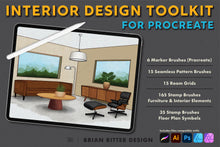 Load image into Gallery viewer, Interior Design Toolkit for Procreate - Brian Ritter Design