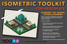 Load image into Gallery viewer, Isometric Toolkit for Procreate - Brian Ritter Design