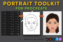 Load image into Gallery viewer, Portrait Toolkit for Procreate - Brian Ritter Design