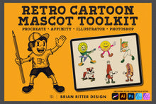 Load image into Gallery viewer, Retro Cartoon Mascot Toolkit - Brian Ritter Design