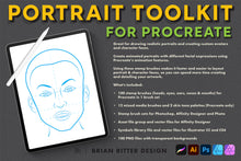 Load image into Gallery viewer, Portrait Toolkit for Procreate - Brian Ritter Design