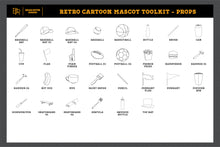 Load image into Gallery viewer, Retro Cartoon Mascot Toolkit - Brian Ritter Design