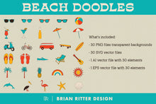 Load image into Gallery viewer, Beach Doodles - Brian Ritter Design