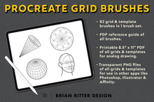 Load image into Gallery viewer, Drawing Grid Brushes For Procreate - Brian Ritter Design