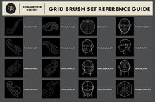 Load image into Gallery viewer, Drawing Grid Brushes For Procreate - Brian Ritter Design