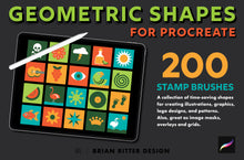 Load image into Gallery viewer, 200 Geometric Shapes for Procreate - Brian Ritter Design
