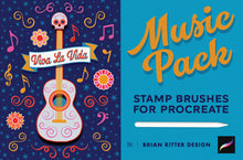 Load image into Gallery viewer, Music Pack for Procreate - Brian Ritter Design
