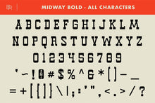 Load image into Gallery viewer, Midway - Slab Serif Font - Brian Ritter Design