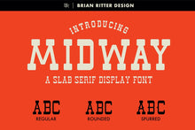 Load image into Gallery viewer, Midway - Slab Serif Font - Brian Ritter Design