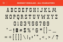 Load image into Gallery viewer, Midway - Slab Serif Font - Brian Ritter Design
