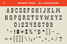 Load image into Gallery viewer, Midway - Slab Serif Font - Brian Ritter Design