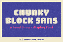 Load image into Gallery viewer, Chunky Block Sans Font - Brian Ritter Design
