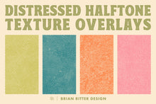 Load image into Gallery viewer, Distressed Halftone Texture Overlays
