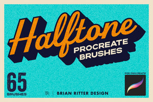 Halftone Procreate Brushes - Brian Ritter Design