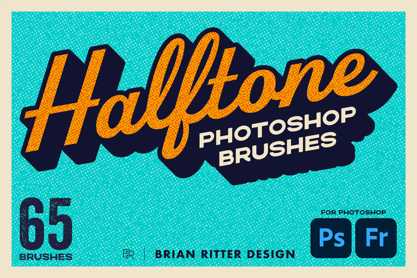Halftone Photoshop Brushes - Brian Ritter Design