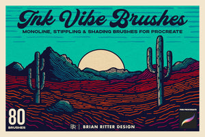 Ink Vibe Procreate Brushes - Brian Ritter Design