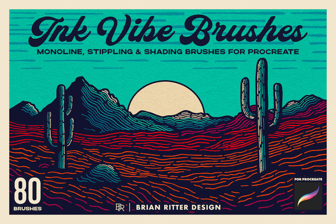 Ink Vibe Procreate Brushes - Brian Ritter Design