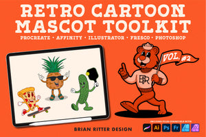 Retro Cartoon Mascot Toolkit - Vol. 2