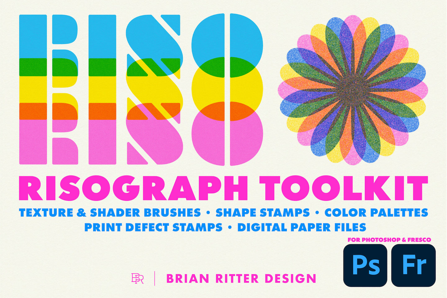 Risograph Toolkit for Photoshop - Brian Ritter Design