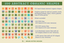 Load image into Gallery viewer, 100 Abstract Organic Shapes
